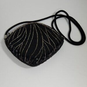 Beaded Black Evening Bag/Purse